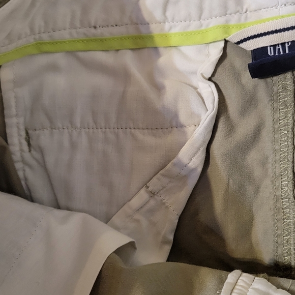 Khaki Button-Accent Mini Skirt - Picture 2 of 7